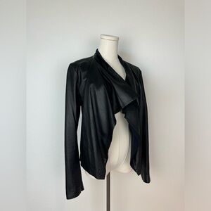 Theory Leather Women’s Black Jacket Medium